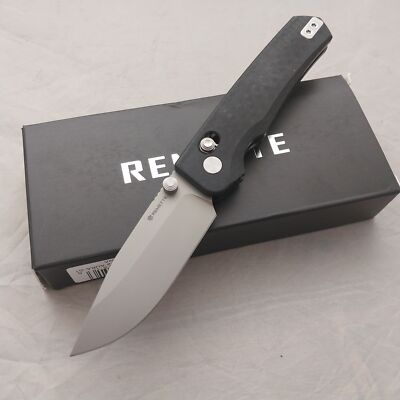 Remette Aurora Crossbar Lock Black G10 Folding 14C28N Pocket Knife AURAG1