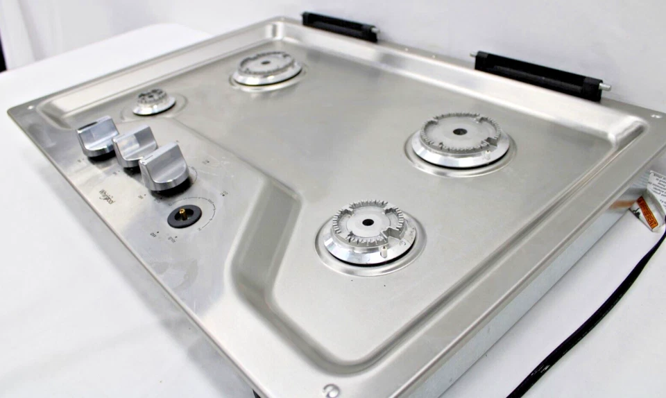 Whirlpool WCG55US0HS 30" Estufa de Gas Incorporada en Acero Inoxidable (Sin Rejillas) Foto 2 de 4