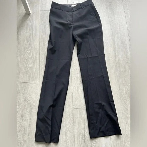 J. Crew Women's straight leg black trouser pants size 0