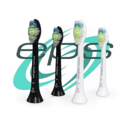 4 original Philips Sonicare Bürstenköpfe W2 Optimal White (Diamond Clean) RFID