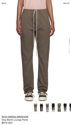 RICK OWENS DRKSHDW HEAVY COTTON DUST BERLIN XS MEN WAIST 30