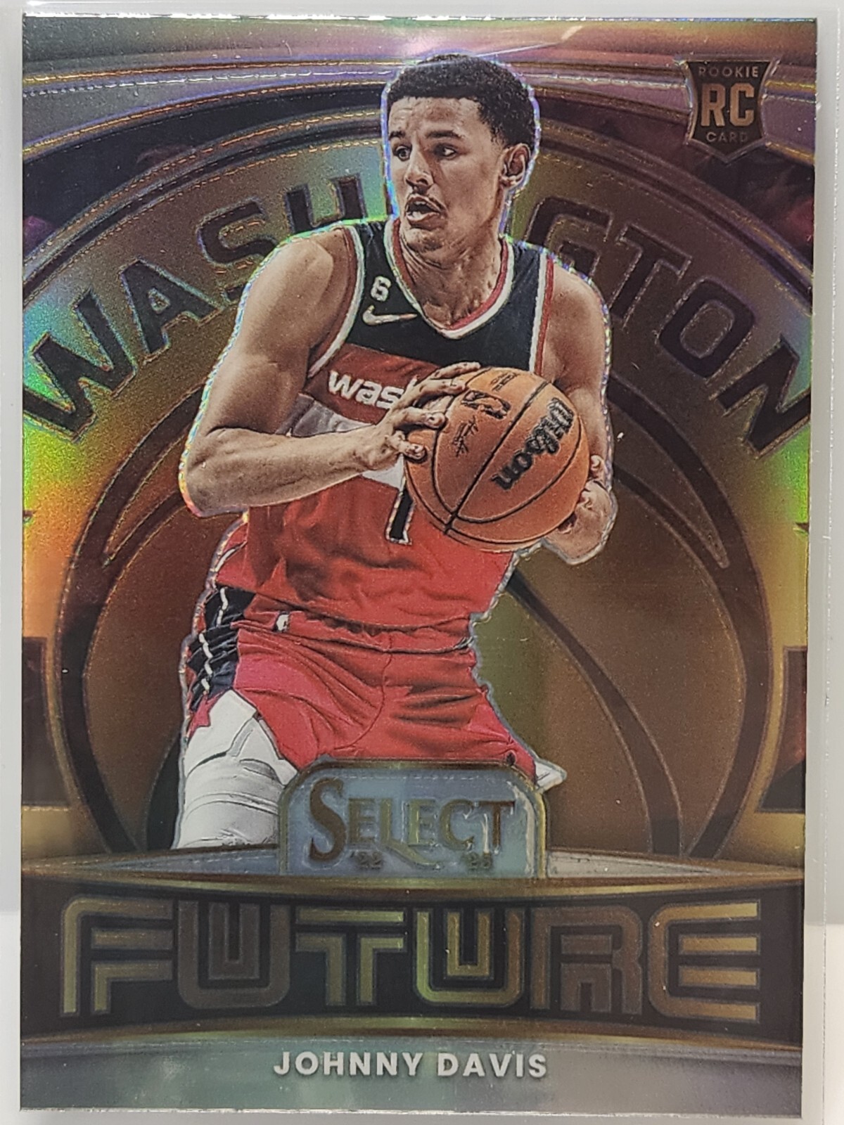 2022-23 Panini Select Johnny Davis #9 FUTURE SILVER Rookie Card Wizards RC