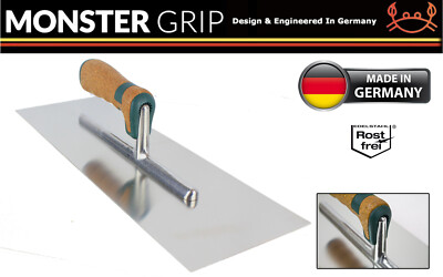MonsterGRIP Edelstahl 16 X 5  Verputzkelle - Korkgriff 
