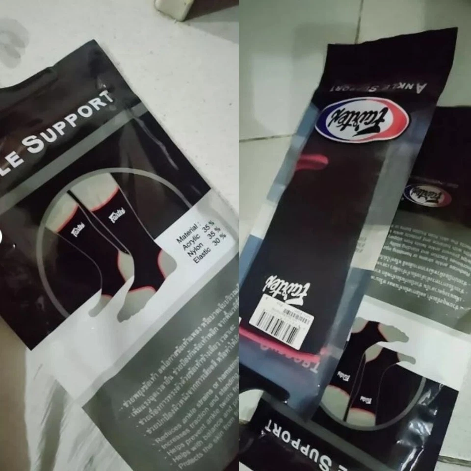 Fairtex ankle support brace thai foot boxing muay boxing socks AS1 compression - Image 3 of 4