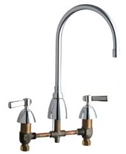CHICAGO FAUCETS 201-ALESSSPT 317 XKCP Kitchen Sink Faucet w/o Spray