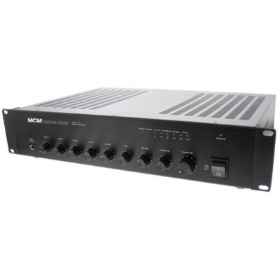 1PC MCM CUSTOM AUDIO - MPA-60 - 60 Watt Mixer Amplifier, 2 MIC inputs, 2 AUX In