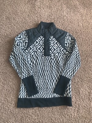 Smartwool Women Ski Ninja Pullover Sweater Green Medium SW019271