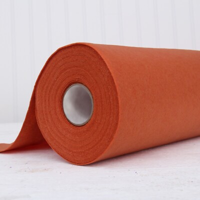 Premium Felt Roll - By The Yard - 36'' Wide - Rust - Soft Wool-Like 1.2mm
