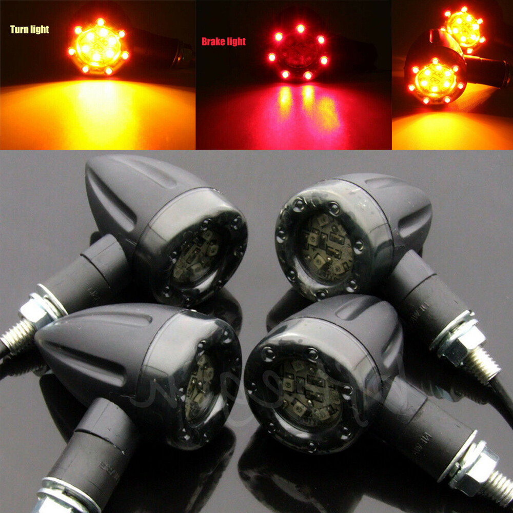 4PCS Motorcycle Signal Turn Lights For Suzuki Intruder VL800 VL1500 VS1400 VS800