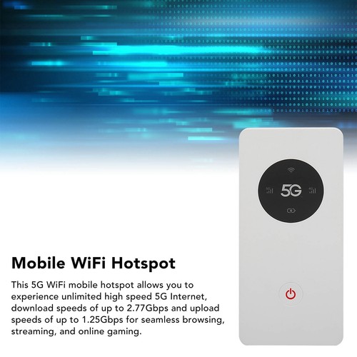 5G WiFi Mobile Hotspot Nano SIM Slot 2.77Gbps DL 1.25Gbps UL 16 Devices Capa SG5 - Afbeelding 12 van 22