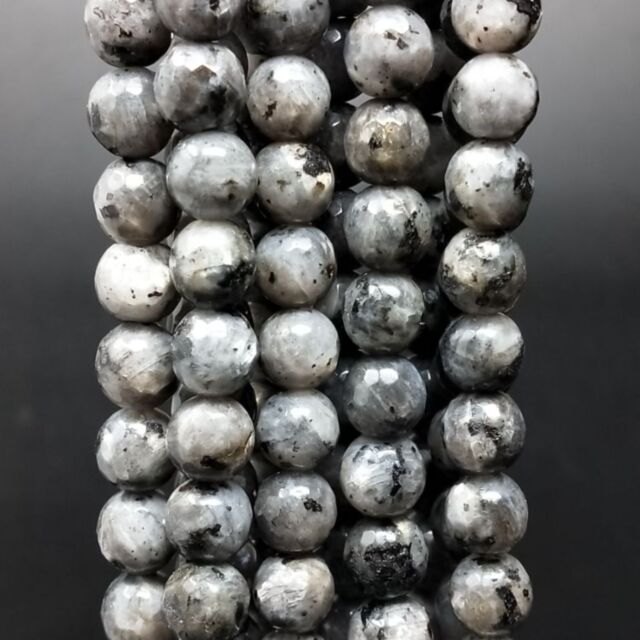 Labradrorite (Larichite) Perline Forma Tondo Sfaccettato 08mm