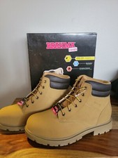 Botas para mujer Brahma For Her Caraway ll punta de acero marrón encaje talla 11 nuevas con etiquetas