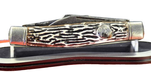 Coltello tascabile IMPERIAL PROVVIDENCE RLA vintage made in USA c.1956 a tre lame - Foto 8 di 10