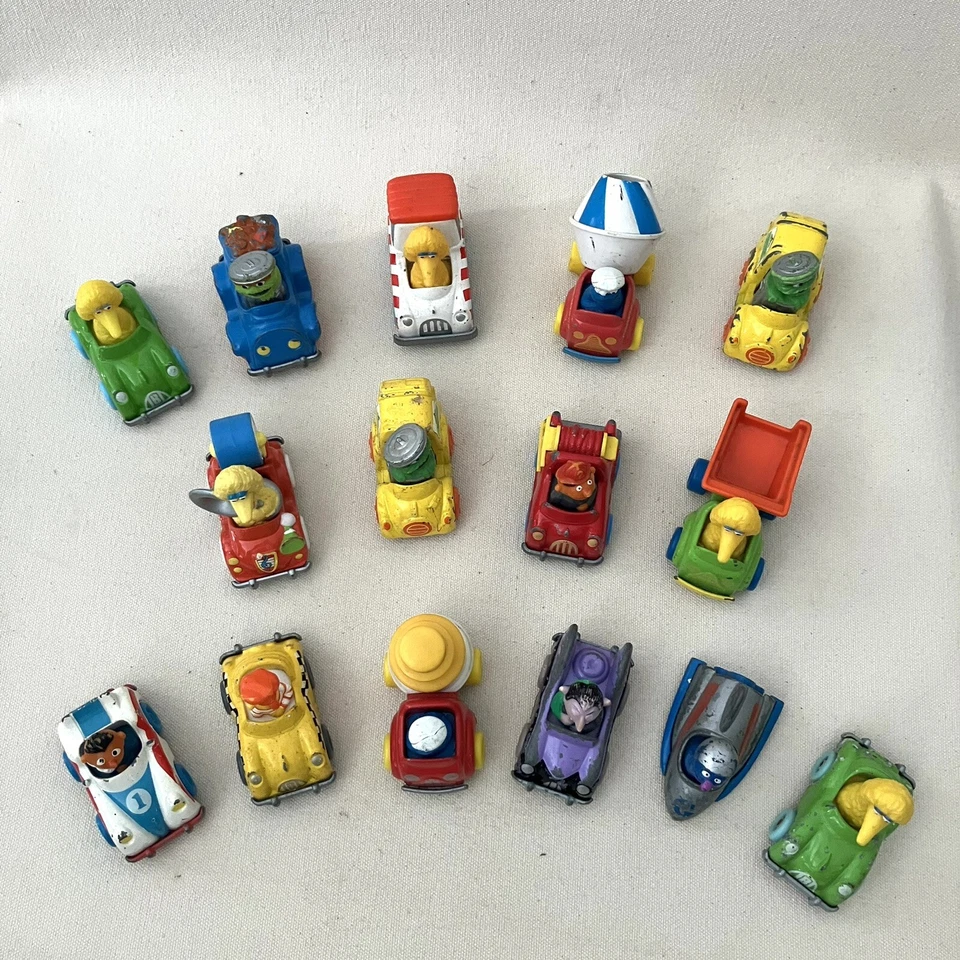 Playskool Sesame Street Muppets Die Cast Cars 1980’s Hasbro Vintage Lote de 15 Foto 2 de 4