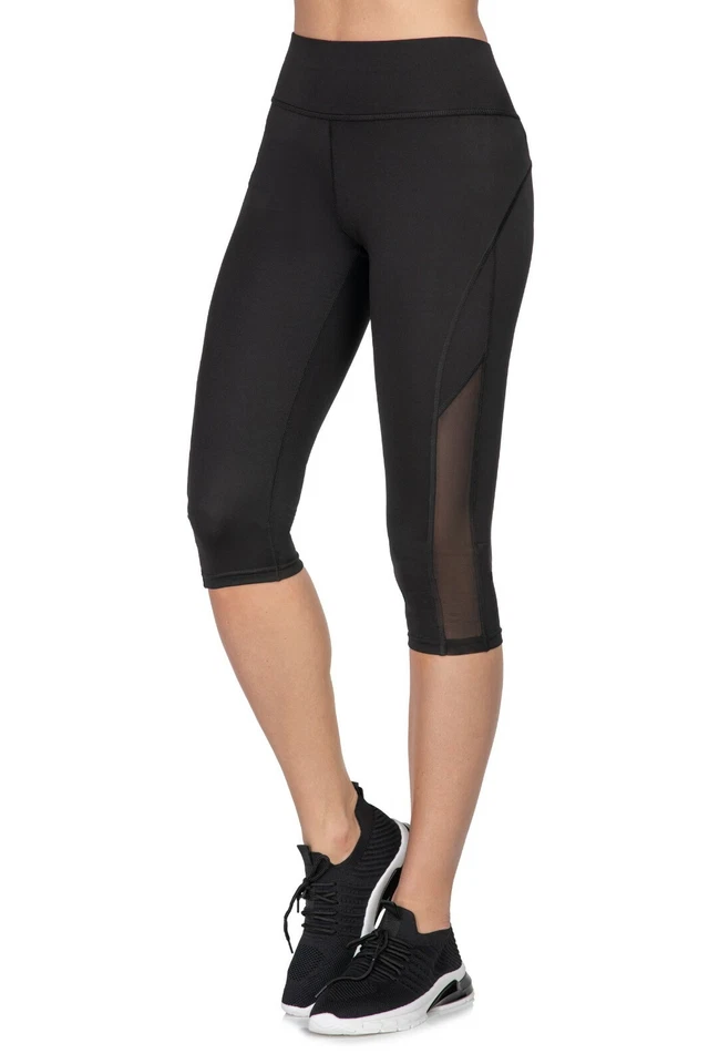 Mujer Cintura Alta Capri Leggings Correr Yoga Deportes Entrenamiento 3/4 Pantalones HL59 Foto 3 de 4