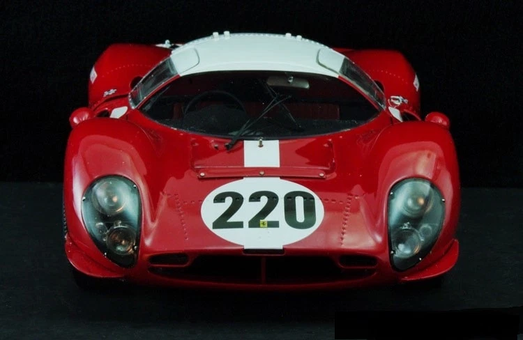 Ferrari Race Car1:18Racing12Racer24LeMans Custom Metal Body Model Carousel Red - Image 2 of 4