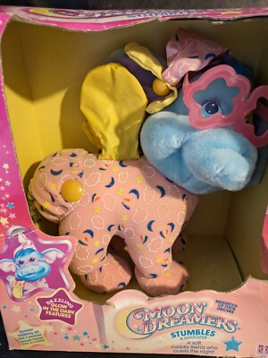1986 Moon Dreamers Stumbles A Snoozer Cuddly Friend Hasbro Large