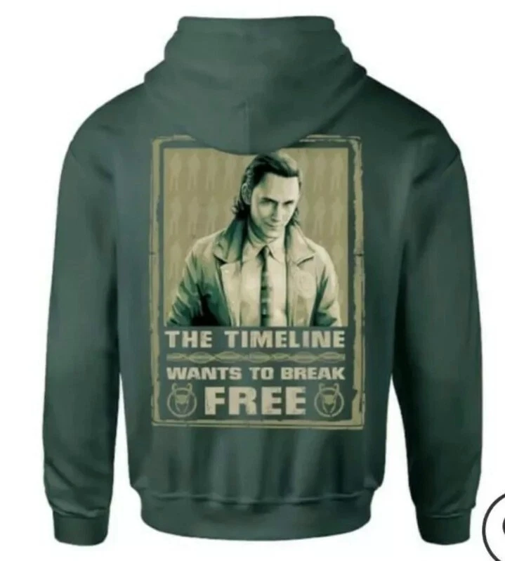 Nuevo con etiquetas Sudadera con Capucha Oficial Marvel Loki Jersey Marvel MCU Thor Tom Hiddleston Reino Unido XL