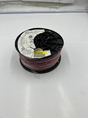 Industrial Wire 16 AWG 26 Strand 600V Annealed Copper 6G-1601-03-ROHS Red