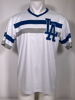 Los Angeles Dodgers MLB Stitches V-Neck White Pullover Jersey