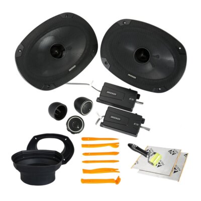 Kicker CSS694 150W 6x9'' Component Car Speakers System w/ NVX Speaker Install Kit