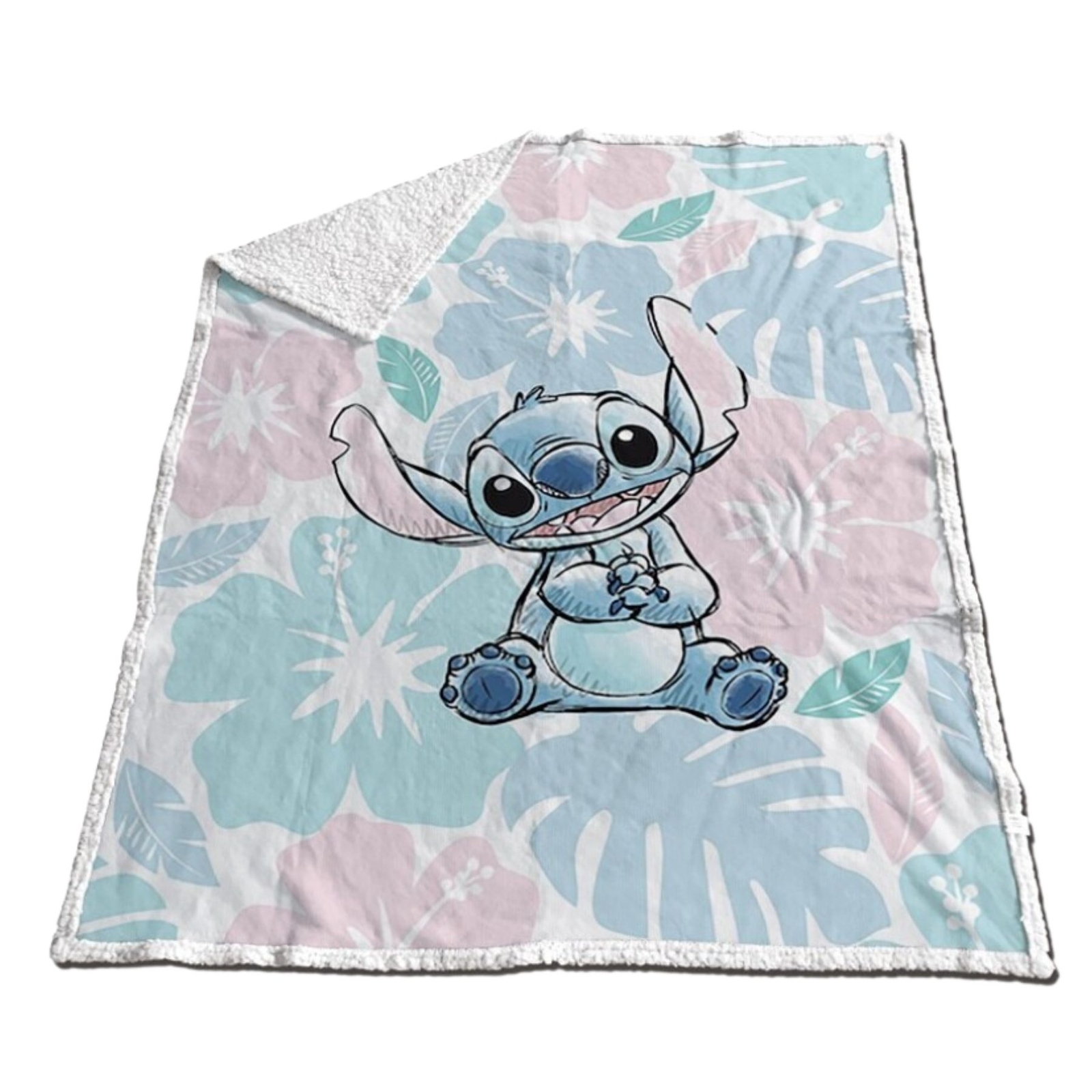 Шерстяная настилка Lilo - Stitch Sherpa 130x170 см для детских игр 10490₽