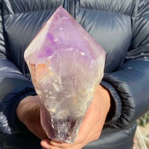 2.98lb Natural Beautiful Amethyst polishing Point Specimen Reiki energy healing - Picture 3 of 12