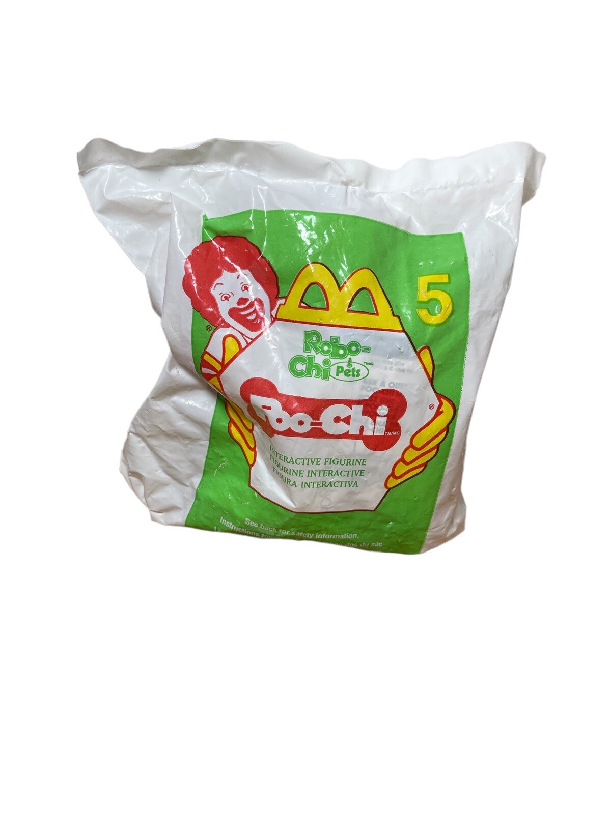 McDonalds Happy Meal Toy Robo-Chi Pets Poo-Chi #5 - Unopened 2001