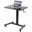 vivo mobile 32 inch hand crank laptop desk, rolling presentation (crank cart)