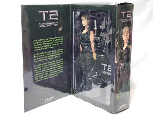 NEW (Read) Terminator 2 T2 Judgement Day Sarah Connor Sideshow Exclusive Figure - Picture 4 of 22