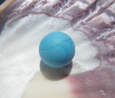 Sea Glass, Baby Blue Shooter Marble with Darker Swirls