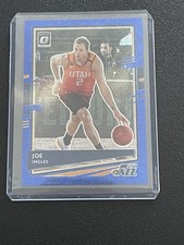 Panini Donruss Optic Blue Fast Break Prizm Joe Ingles #64 Utah Jazz Serial #/50
