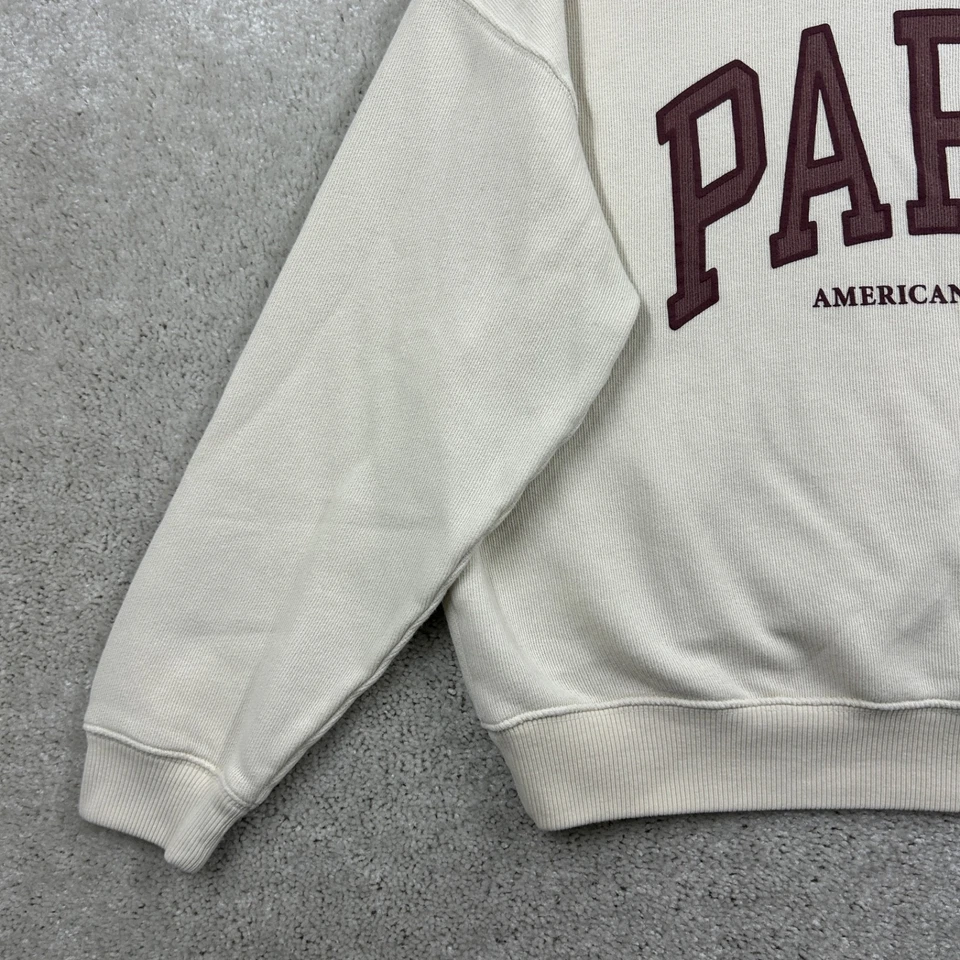 Толстовка женская Paris размер средний белый американский орел серьезно мягкая - Изображение 2 из 4