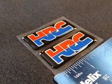 2 x HRC Gel Decals Premium, Honda Racing Corporation, Motorbike