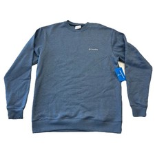 Columbia Sweatshirt Men's Size Medium Blue Pullover Hart Mountain II Crew