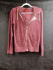 Nike Hoodie Women's Maroon Full Zip Lightweight Jacket Size Medium