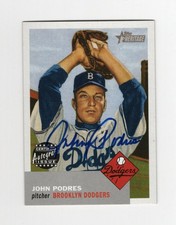 2002 Topps Heritage Real One Autograph - John Podres #RO-JP