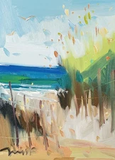 Jose Trujillo Fine Art PRINT 16x20" Collectible Artist Impressionism Sea Beach