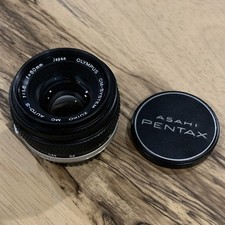 Olympus OM-System Zuiko MC Auto-S 50mm f/1.8 Manual Lens OM Mount