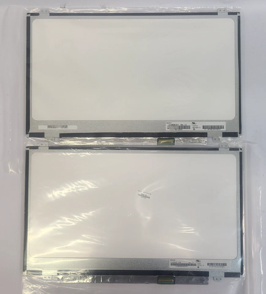 Lote de 2 Pantallas LCD Innolux 14" N140BGE-E33 REV.C3 1366x768 30 Pines Foto 3 de 4