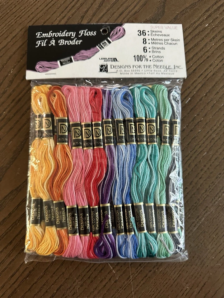 NEW Vtg. 36 Skeins Embroidery Floss Various Colors by Designs for the Needle - Image 2 of 3