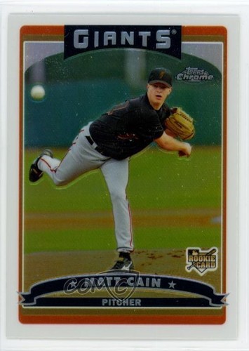 Matt Cain [Refractor] #304 2006 Topps Chrome card