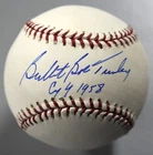 Bullet Bob Turley Signed Major League Baseball Autograph CY Young 58 Inscription