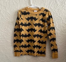 Hanna Andersson Halloween Long John House Of Bats Pajama Top Kids Boys 8 Girls