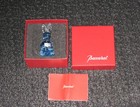 BACCARAT Crystal Spinning Rabbit Cornflower Blue-Mint Condition + Box-Pamphlet — photo 8
