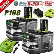 For RYOBI P108 18V One Plus 8AH High Capacity Lithium-ion Battery / Charger