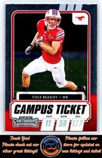 Cole Beasley Campus Ticket 2021 Panini Contenders Draft Picks #94 SMU Mustangs