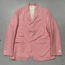 Brooks Brothers Black Fleece Thom Browne Gingham Sports Coat Blazer BB2 EUC