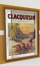Rare Miroir Bar Publicitaire Clacquesin