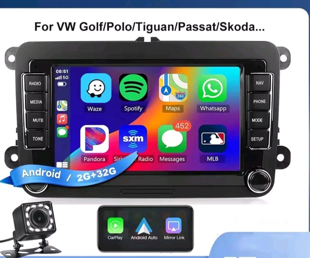 Navigatore Android 13 per Volkswagen VW Golf Polo Passat RDS 32GB